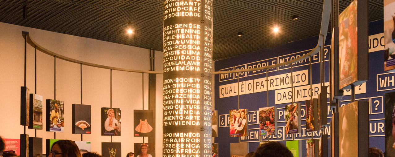 Na imagem, consta parte da nova exposição de longa duração do Museu.